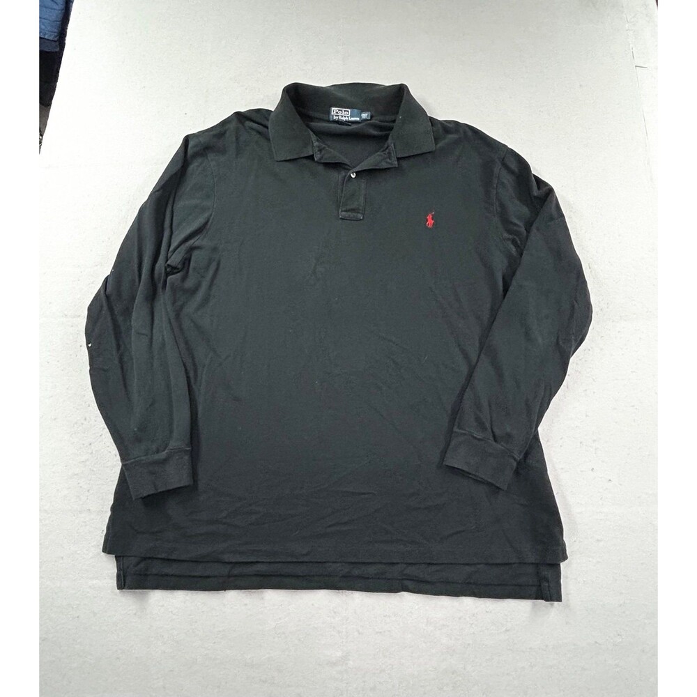 Polo Ralph Lauren Mens Long Sleeve 2XLT Black Shirt